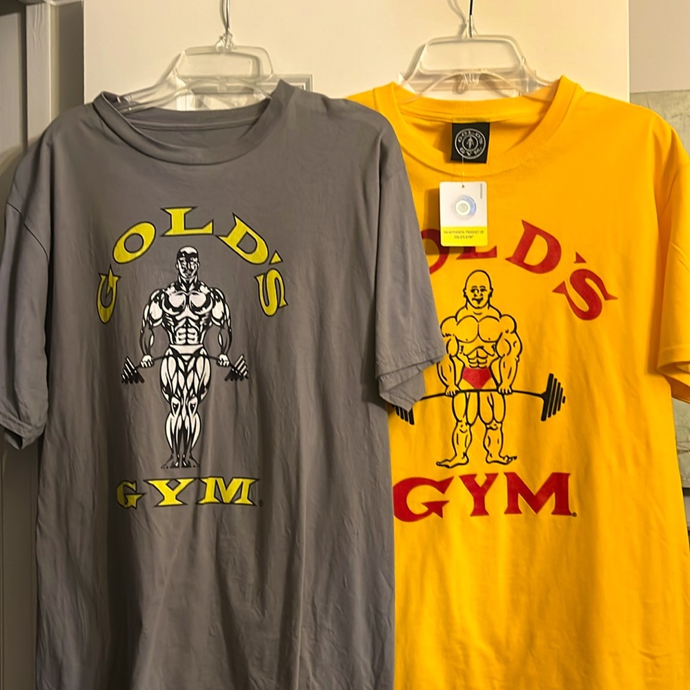 Gold’s gym t shirts- medium